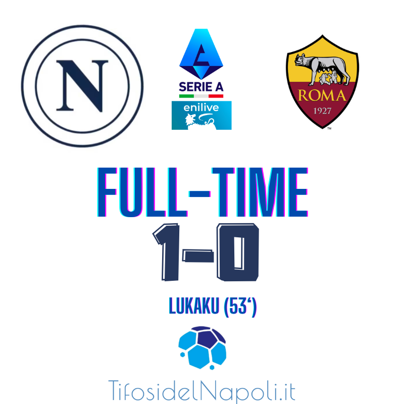 Napoli - Roma 1 a 0 grazie a Lukaku ed ad un grande Di Lorenzo